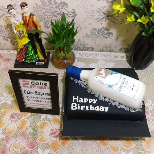 Goose Vodka Bottle Theme Cake in Faridabad