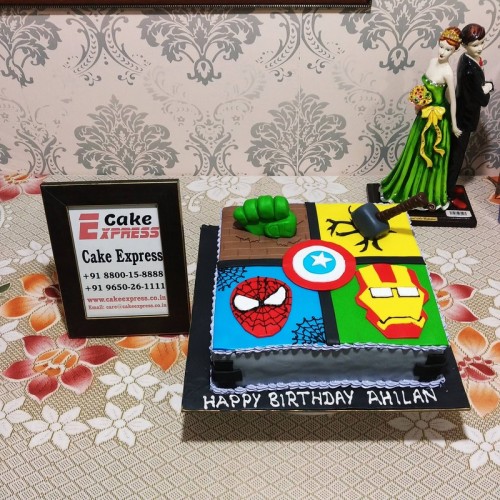 Avengers Assemble Fondant Cake Delivery in Faridabad