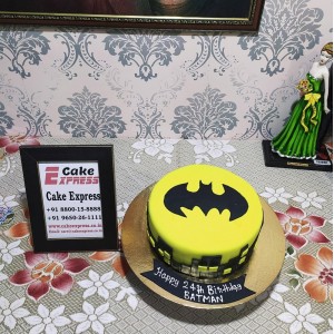 Batman Theme Customized Cake