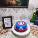 Captain America Fondant Cake Delivery in Faridabad
