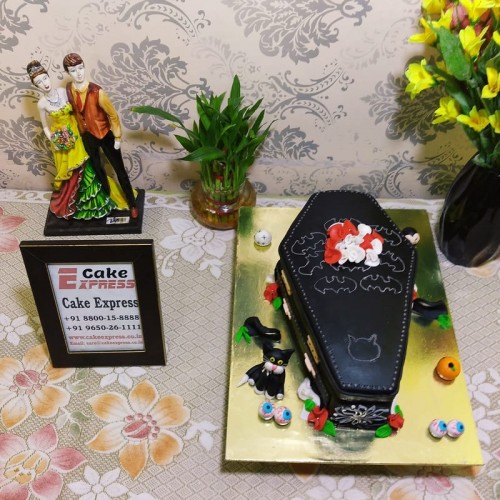 Coffin Shaped Fondant Cake in Faridabad