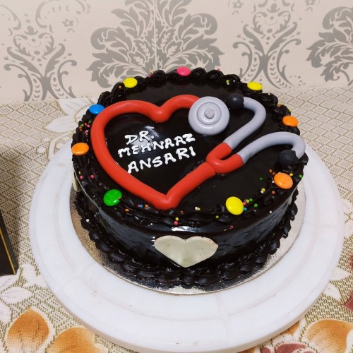 Regular Doctor Theme Chocolate Cake Delivery in Faridabad