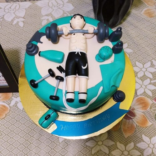 Bodybuilding Theme Cake Delivery in Faridabad