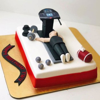 Gym Theme Birthday Celebration Cake Gym Theme Birthday Celebration Cake