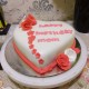 Sweet Love Truffle Fondant Cake in Faridabad