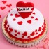 Love U Hearts Designer Fondant Cake