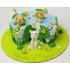 Happy 9 Month Theme Fondant Cake