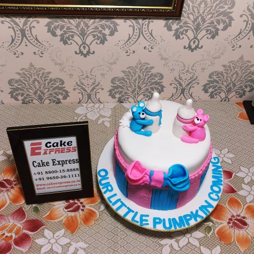 He or She Baby Shower Cake Delivery in Faridabad