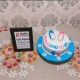 Mom and Dad to Be Fondant Cake Delivery in Faridabad