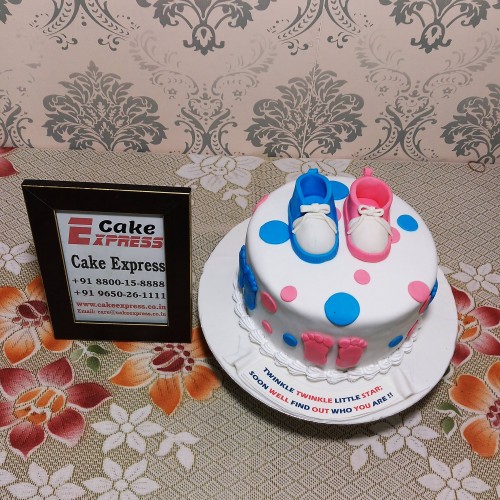 Baby Feet Baby Shower Cake Delivery in Faridabad