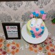 Little Hearts Baby Shower Cake Delivery in Faridabad