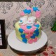 Little Hearts Baby Shower Cake Delivery in Faridabad