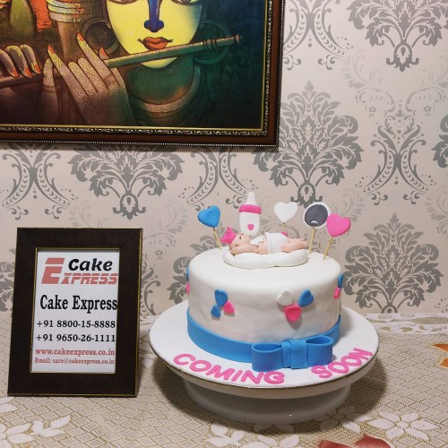 Cute Baby Shower Cake Delivery in Faridabad