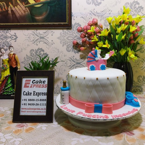 Baby Necessity Baby Shower Cake Delivery in Faridabad