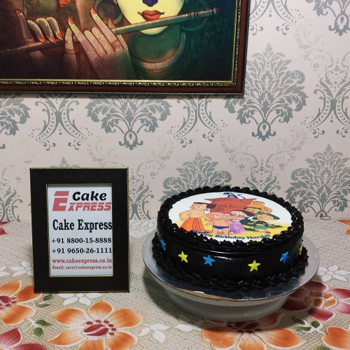 Chota Bheem & Friends Chocolate Cake Delivery in Faridabad