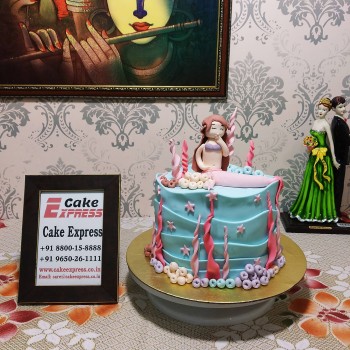 Mermaid Theme Fondant Cake