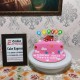 Half Birthday Fondant Cake Delivery in Faridabad