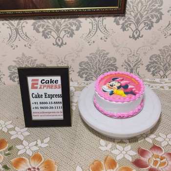 Disney Minnie Mouse Round Photo Cake