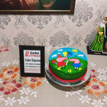 George & Peppa Pig Designer Cake