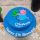 George Pig Blue Fondant Cake in Faridabad