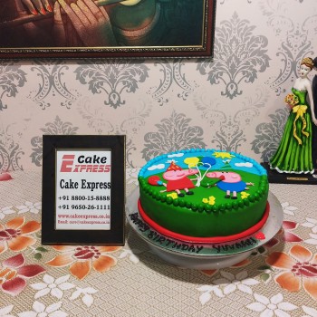 George & Peppa Pig Designer Cake