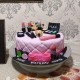 Makeup Themed Designer Cake Delivery in Faridabad