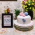 Knitting Theme Birthday Cake