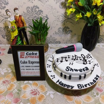 Music Lover Theme Fondant Cake