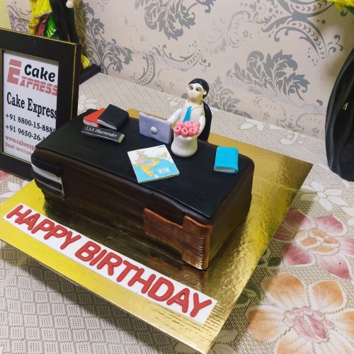Office Guy Theme Fondant Cake in Faridabad