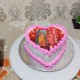Heart Shape Pineapple Photo Cake Delivery in Faridabad