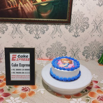 Disney Princess Sofia Round Photo Cake Disney Princess Sofia Round Photo Cake