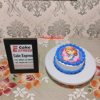 Disney Princess Sofia Round Photo Cake