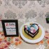 Heart Shape Chocolate Photo Cake