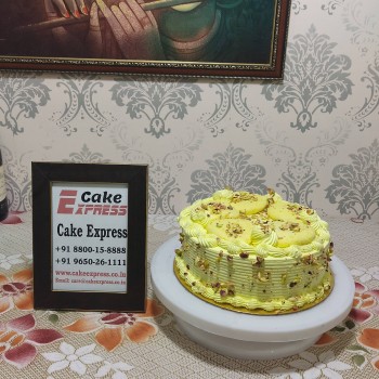Butterscotch Cake With Rasmalai