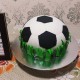 Football Shape Fondant Cake in Faridabad