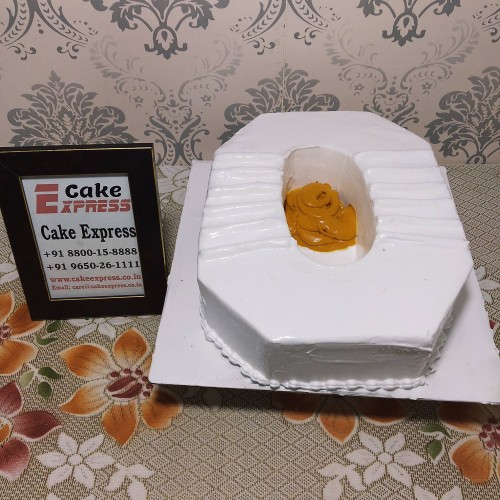 Toilet Sheet Shaped Cake Delivery in Faridabad