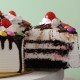 Black Forest Gems Decorated Heart Cake Delivery in Faridabad