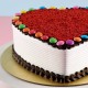 Hearty Red Velvet Gems Cake Delivery in Faridabad