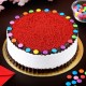 Red Velvet Gems Cake Delivery in Faridabad