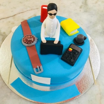 Accountant Guy Birthday Cake Accountant Guy Birthday Cake
