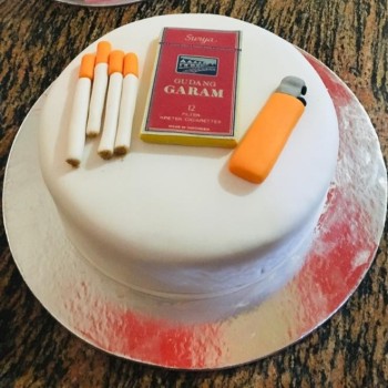 Cigarette and Lighter Theme Cake Cigarette and Lighter Theme Cake