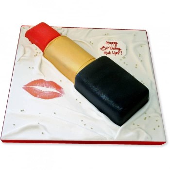 Hot Lips Fondant Cake Hot Lips Fondant Cake