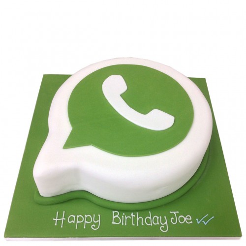 WhatsApp Logo Fondant Cake Delivery in Faridabad