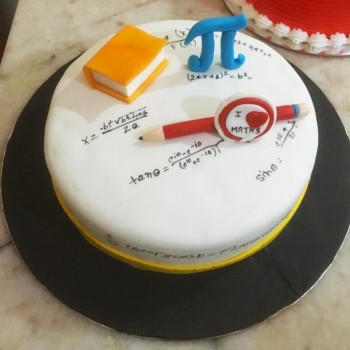 Math Lover Fondant Cake Math Lover Fondant Cake