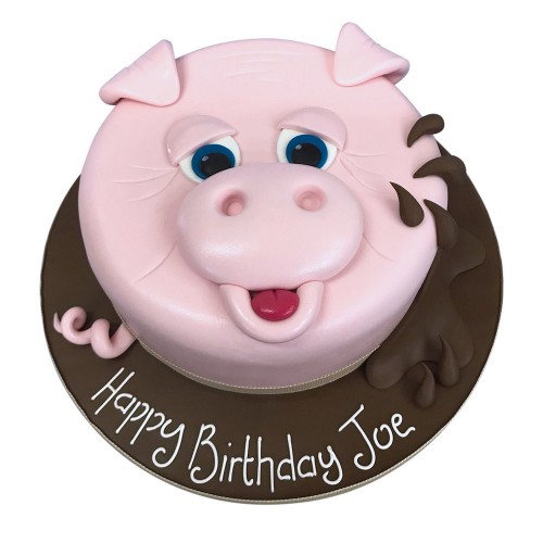 Piglet Party Fondant Cake Delivery in Faridabad