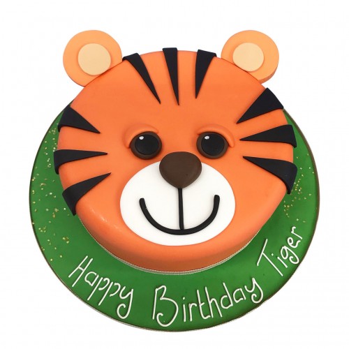 Tiger Party Fondant Cake Delivery in Faridabad