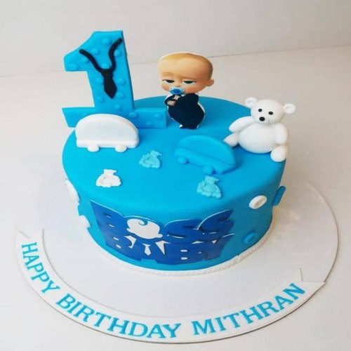 Boss Baby Kids Birthday Theme Cake Delivery in Faridabad