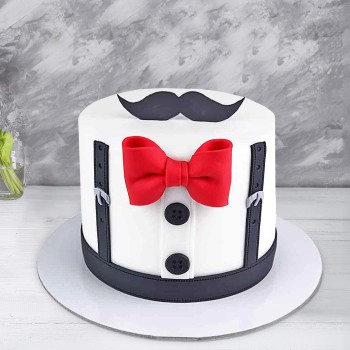 Mustache Theme Fondant Cake Mustache Theme Fondant Cake