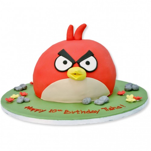 Angry Birds Cake Red Fondant Cake Delivery in Faridabad