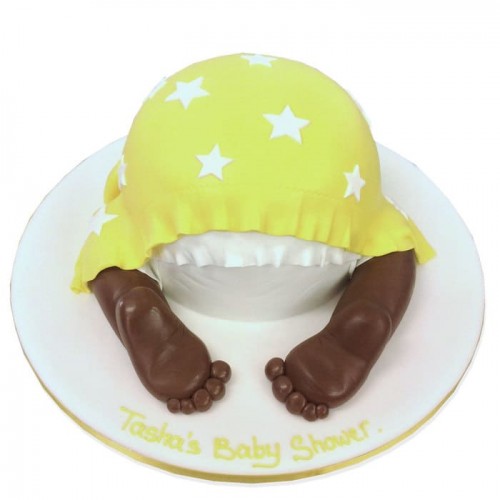 Babies Bottom Theme Fondant Cake Delivery in Faridabad